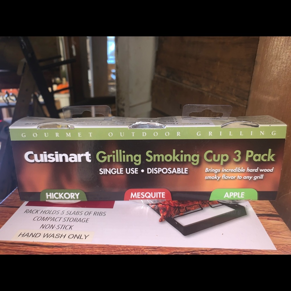 Grilling Smoking 3-Cup Pack BRAND NEW